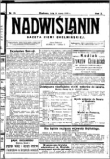 Nadwiślanin. Gazeta Ziemi Chełmińskiej, 1928.03.14 R. 10 nr 21