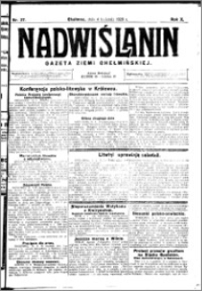 Nadwiślanin. Gazeta Ziemi Chełmińskiej, 1928.04.04 R. 10 nr 27