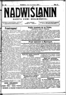 Nadwiślanin. Gazeta Ziemi Chełmińskiej, 1928.04.14 R. 10 nr 30