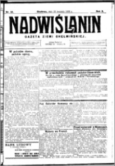 Nadwiślanin. Gazeta Ziemi Chełmińskiej, 1928.04.25 R. 10 nr 33