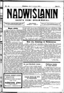 Nadwiślanin. Gazeta Ziemi Chełmińskiej, 1928.06.06 R. 10 nr 45