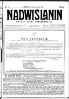 Nadwiślanin. Gazeta Ziemi Chełmińskiej, 1928.06.27 R. 10 nr 51