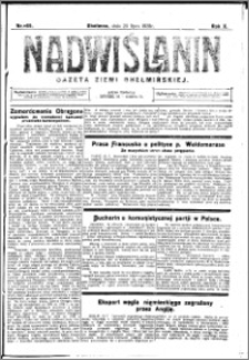 Nadwiślanin. Gazeta Ziemi Chełmińskiej, 1928.07.25 R. 10 nr 59