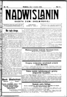 Nadwiślanin. Gazeta Ziemi Chełmińskiej, 1928.09.01 R. 10 nr 70