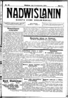 Nadwiślanin. Gazeta Ziemi Chełmińskiej, 1928.10.24 R. 10 nr 85