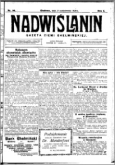 Nadwiślanin. Gazeta Ziemi Chełmińskiej, 1928.10.27 R. 10 nr 86