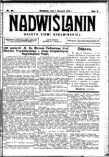 Nadwiślanin. Gazeta Ziemi Chełmińskiej, 1928.11.07 R. 10 nr 89