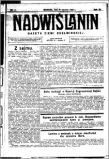 Nadwiślanin. Gazeta Ziemi Chełmińskiej, 1929.01.26 R. 11 nr 7