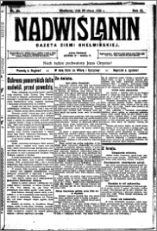 Nadwiślanin. Gazeta Ziemi Chełmińskiej, 1929.03.20 R. 11 nr 22