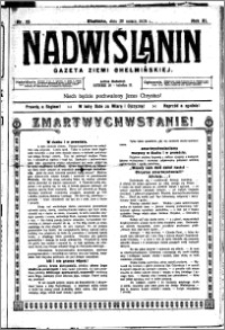 Nadwiślanin. Gazeta Ziemi Chełmińskiej, 1929.03.30 R. 11 nr 25
