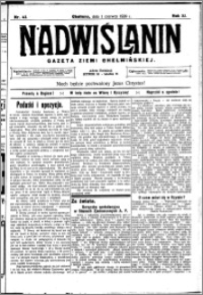 Nadwiślanin. Gazeta Ziemi Chełmińskiej, 1929.06.01 R. 11 nr 43