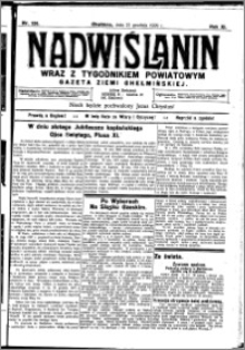 Nadwiślanin. Gazeta Ziemi Chełmińskiej, 1929.12.21 R. 11 nr 126