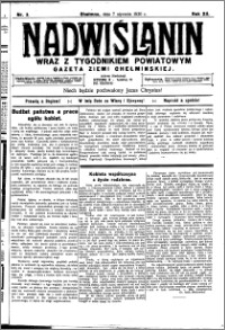 Nadwiślanin. Gazeta Ziemi Chełmińskiej, 1930.01.07 R. 12 nr 3