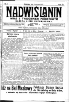 Nadwiślanin. Gazeta Ziemi Chełmińskiej, 1930.01.09 R. 12 nr 4