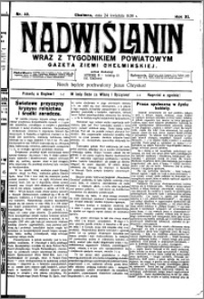 Nadwiślanin. Gazeta Ziemi Chełmińskiej, 1930.04.24 R. 12 nr 49