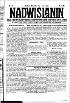 Nadwiślanin. Gazeta Ziemi Chełmińskiej, 1931.02.01 R. 13 nr 26