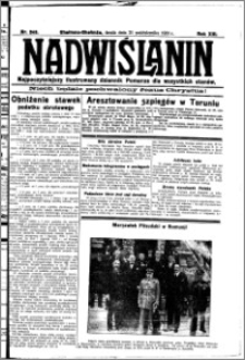 Nadwiślanin. Gazeta Ziemi Chełmińskiej, 1931.10.21 R. 13 nr 243