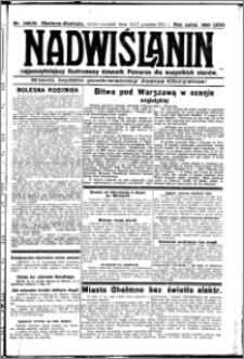 Nadwiślanin. Gazeta Ziemi Chełmińskiej, 1931.12.16-17 R. 13 nr 289