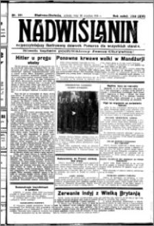 Nadwiślanin. Gazeta Ziemi Chełmińskiej, 1931.12.19 R. 13 nr 291