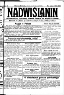 Nadwiślanin. Gazeta Ziemi Chełmińskiej, 1932.01.19 R. 14 nr 13