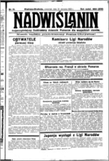 Nadwiślanin. Gazeta Ziemi Chełmińskiej, 1932.01.21 R. 14 nr 15