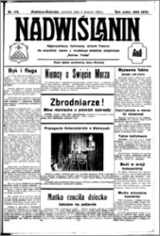 Nadwiślanin. Gazeta Ziemi Chełmińskiej, 1932.08.04 R. 14 nr 175