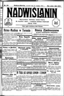 Nadwiślanin. Gazeta Ziemi Chełmińskiej, 1932.09.22 R. 14 nr 216