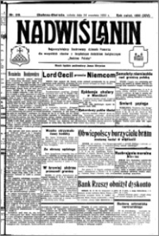 Nadwiślanin. Gazeta Ziemi Chełmińskiej, 1932.09.24 R. 14 nr 218