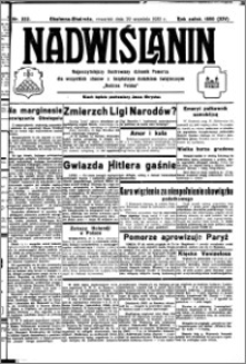 Nadwiślanin. Gazeta Ziemi Chełmińskiej, 1932.09.29 R. 14 nr 222