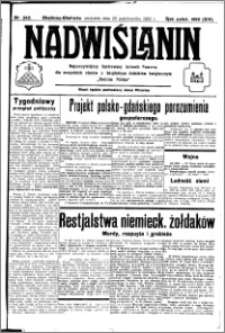 Nadwiślanin. Gazeta Ziemi Chełmińskiej, 1932.10.23 R. 14 nr 243