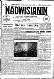 Nadwiślanin. Gazeta Ziemi Chełmińskiej, 1932.11.26 R. 14 nr 270