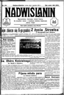 Nadwiślanin. Gazeta Ziemi Chełmińskiej, 1932.12.03 R. 14 nr 276