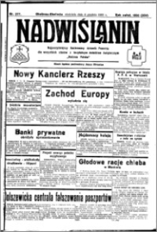 Nadwiślanin. Gazeta Ziemi Chełmińskiej, 1932.12.04 R. 14 nr 277