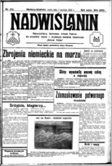 Nadwiślanin. Gazeta Ziemi Chełmińskiej, 1932.12.07 R. 14 nr 279