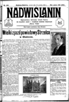 Nadwiślanin. Gazeta Ziemi Chełmińskiej, 1932.12.20 R. 14 nr 289