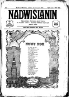 Nadwiślanin. Gazeta Ziemi Chełmińskiej, 1933.01.01 R. 15 nr 1