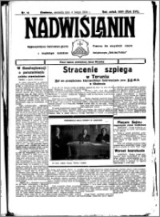 Nadwiślanin. Gazeta Ziemi Chełmińskiej, 1934.02.04 R. 16 nr 14