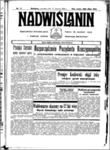 Nadwiślanin. Gazeta Ziemi Chełmińskiej, 1934.06.21 R. 16 nr 71