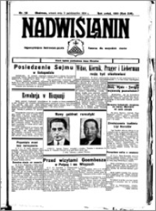 Nadwiślanin. Gazeta Ziemi Chełmińskiej, 1934.10.09 R. 16 nr 118