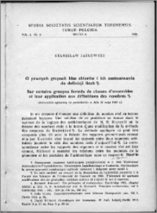 Studia Societatis Scientiarum Torunensis. Sectio A, Mathematica-Physica Vol. 1, nr 3 (1948)