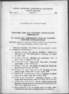 Studia Societatis Scientiarum Torunensis. Sectio A, Mathematica-Physica Vol. 1, nr 5 (1948)
