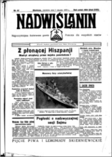 Nadwiślanin. Gazeta Ziemi Chełmińskiej, 1936.08.02 R. 18 nr 87