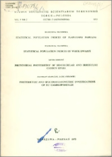 Studia Societatis Scientiarum Torunensis. Sectio F, Astronomia Vol. 5 nr 2 (1973)
