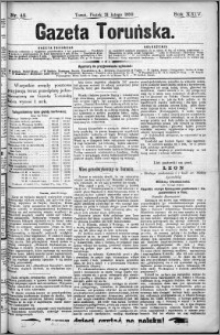 Gazeta Toruńska 1890, R. 24 nr 43