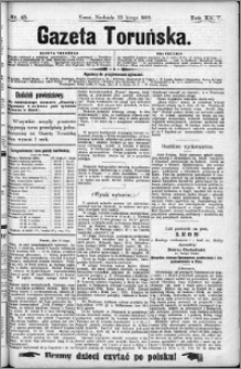 Gazeta Toruńska 1890, R. 24 nr 45