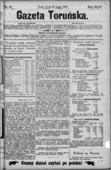 Gazeta Toruńska 1890, R. 24 nr 47