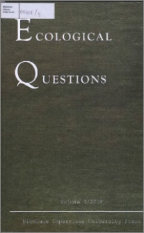 Ecological Questions Vol. 9 (2008)
