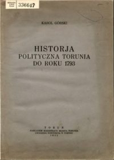 Historia polityczna Torunia do roku 1793