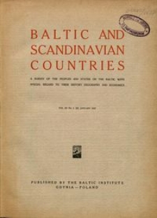 Baltic and Scandinavian Countries Vol. 3 no. 1 (1937)