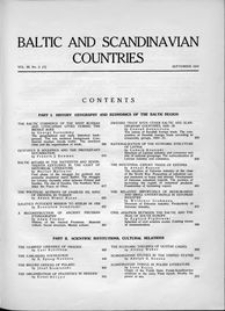 Baltic and Scandinavian Countries Vol. 3 no. 3 (1937)